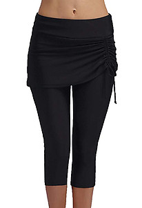 FanShou Women Capris Swim Pants Tights Sport Swimming Surfing Leggings Sun Protection